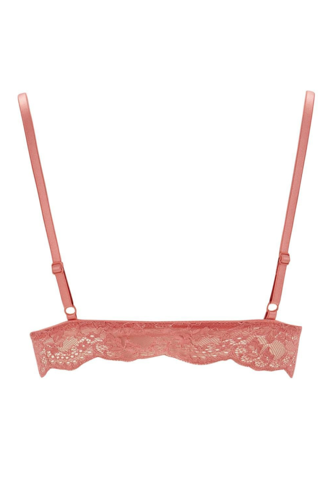 Sutien Damă cu Burete, fără Push-up, Culoare Coral ,Engros